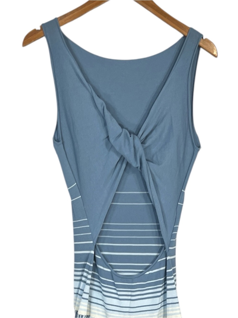 Faithfull the Brand Xyla Maxi Dress Size 6 Blue Combo - Picture 9 of 12
